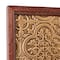 American Art Decor Embossed and Framed Gold Tile Bar Wall Decor - 24" x 24" x 1"